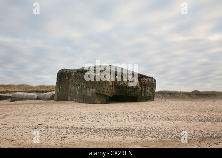 Bunker au Danemark Banque D'Images