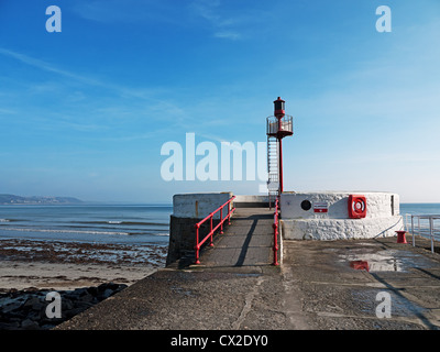 Le banjo pier, Looe, Cornwall, UK Banque D'Images