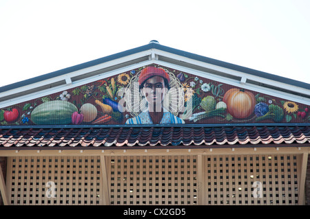 Scène de la ville de Charleston, Caroline du Sud zone de marché. Banque D'Images