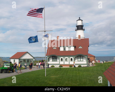 Portland Head Light à Cape Elizabeth dans le Maine Banque D'Images