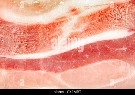 Porc fumé du bacon. Arrière-plan de la viande fumée Banque D'Images