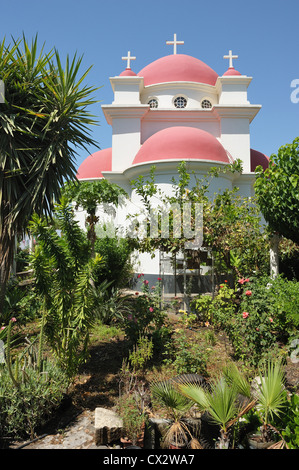 L'Église orthodoxe grecque des Douze Apôtres à Capharnaüm Banque D'Images