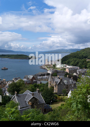 dh Oban Bay OBAN ARGYLL Scottish View depuis McCaig Tower Folly Coast scotland Banque D'Images