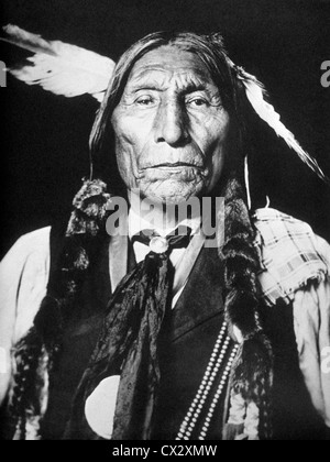 Loup en chef, Cheyenne Robe Native American, Portrait, 1909 Banque D'Images