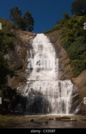 Elk201-5240v l'Inde, le Tamil Nadu, Kodaikanal, cascade d'argent Banque D'Images