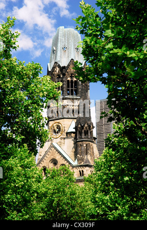 Kaiser-Wilhelm-Gedächtnis-Kirche à Berlin, couleurs, architecture, historique, europe, Kaiser-Wilhelm-Gedächtnis-Kirche Banque D'Images