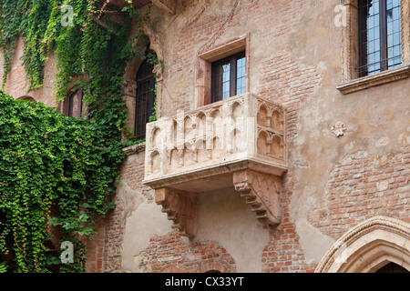 Italie, Toscane, Vérone - balcon de Roméo et Juliette Banque D'Images