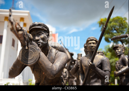 L'Armée du Peuple Lao History Museum à Vientiane, au Laos. Banque D'Images