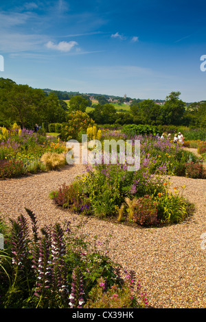 Le Jardin de gravier à Holt Jardin biologique agricole, Blagdon, North Somerset, England, UK Banque D'Images