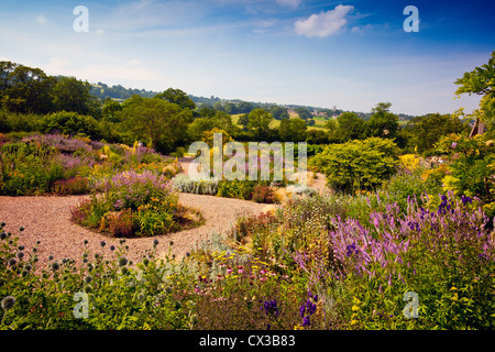 Le Jardin de gravier à Holt Jardin biologique agricole, Blagdon, North Somerset, England, UK Banque D'Images