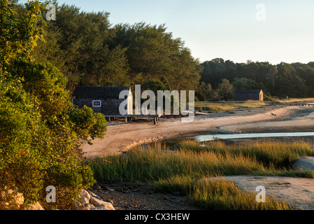 Pleasant Bay Boathouse, Chatham, Cape Cod, Massachusetts, USA Banque D'Images