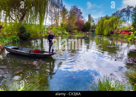 Le jardin de Monet, Giverny ; Normandie ; France ; Banque D'Images