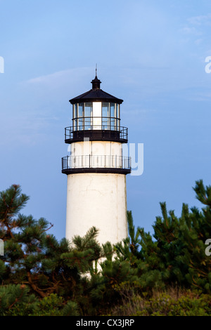 Phare de Cape Cod, Truro, Cape Cod, Massachusetts, USA également connu sous le nom de Highland Lighthouse. Banque D'Images