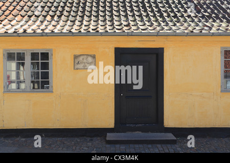 La maison de Hans Christian Andersen à Odense au Danemark Banque D'Images