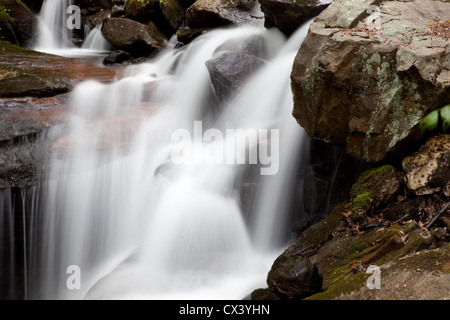 Amicalola Falls de la Géorgie du Nord Montagnes, Vue pour les touristes et ceux qui aiment la nature Banque D'Images