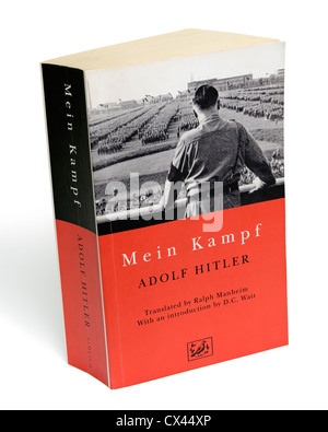 Mein Kampf. Réservez par Adolf Hitler, contenant son autobiographie et idéologie politique nazie. Banque D'Images