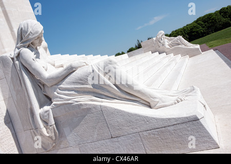 Le Canadien National WW1 monument de la crête de Vimy Banque D'Images