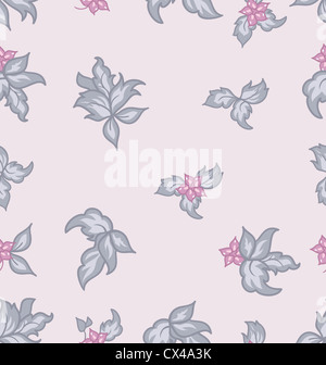 Cute Illustration flower vintage seamless background - vector Banque D'Images
