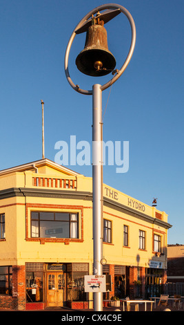 Alerte au requin bell, St Clair, Dunedin, Otago, Nouvelle-Zélande, Banque D'Images