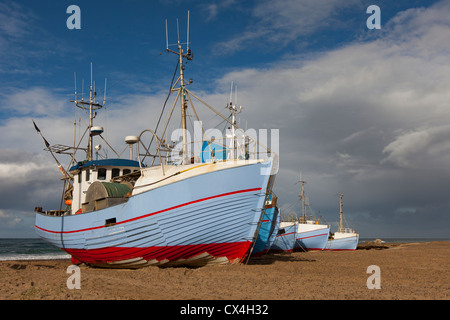 Bateau de pêche sur la plage Banque D'Images