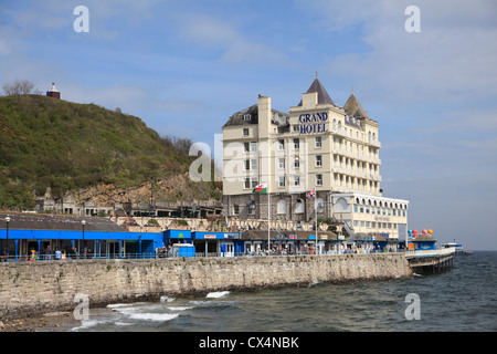 Pier, Grand Hotel, Llandudno, au nord du Pays de Galles, Pays de Galles, comté de Conwy, Royaume-Uni Banque D'Images