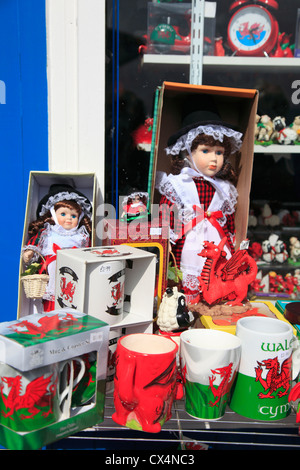 Le gallois de souvenirs, Llandudno, au nord du Pays de Galles, Pays de Galles, comté de Conwy, Royaume-Uni Banque D'Images