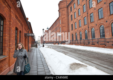 Ancienne usine bâtiments Lodz Pologne Banque D'Images