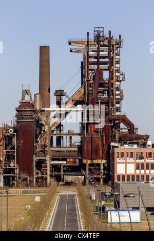 Haut-fourneau, Phoenix West, Dortmund en Rhénanie du Nord-Westphalie, Allemagne Banque D'Images
