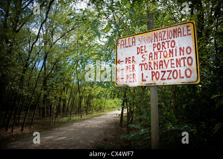 L'Italie, Lombardie, province de Varèse, Lonate Pozzolo, Via Gaggio route historique Banque D'Images