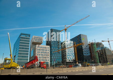 Bjorvika Fjord du district central de la région de l'Europe Norvège Oslo Banque D'Images