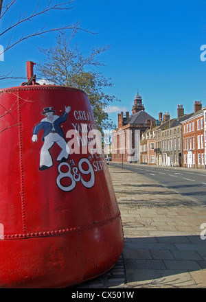 Le quartier historique de South Quay, le long de la rivière Yare, Great Yarmouth, Norfolk, Angleterre Banque D'Images