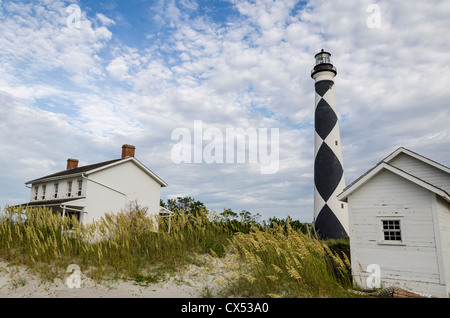 Cape Lookout lighthouse keepers et quarts Banque D'Images