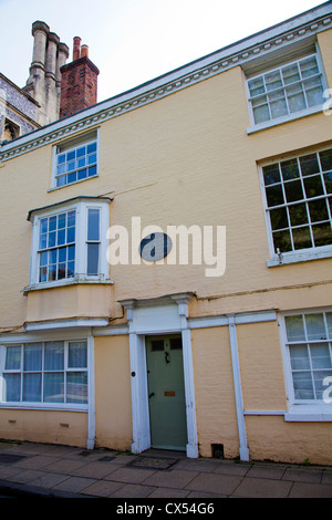 Jane Austens Chambre à Winchester - Hampshire UK Banque D'Images