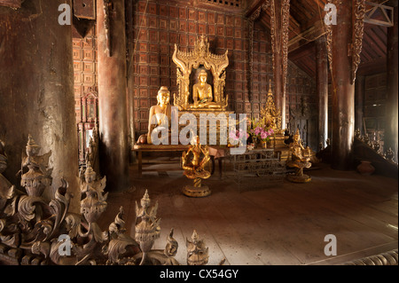 Shwe-In-Bin (Monastère Shwe Inbin), Mandalay, Myanmar (Birmanie) Banque D'Images