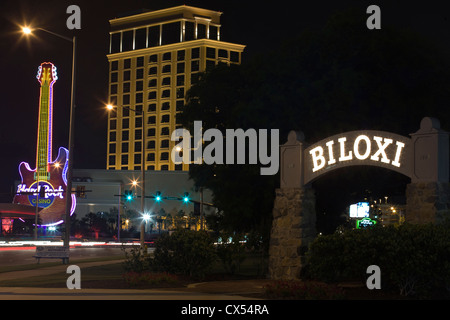 BILOX ROIS SIGNE FILLE MEMORIAL PARK, MISSISSIPPI BILOXI BEACH BOULEVARD Etats-unis Banque D'Images