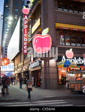 Une fois Square de l'agrandissement de la chaîne de restaurant Applebee's le mardi 11 septembre, 2012. (© Richard B. Levine) Banque D'Images