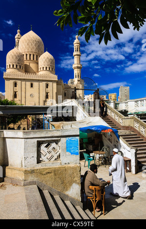 Abu Abbas al-Mursi mosquée, Alexandria, Egypte Banque D'Images