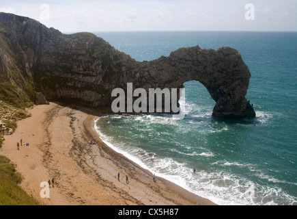 Durdle dor sur la côte jurassique du Dorset Banque D'Images