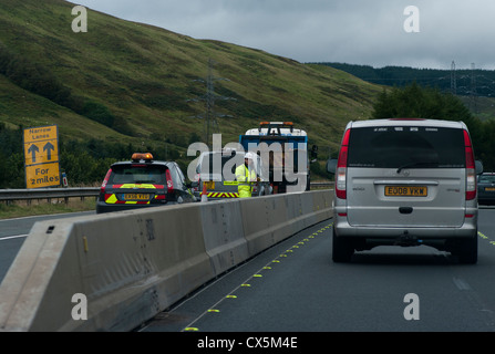 Autoroute Routes et autoroutes Véhicules d'entretien A74(M) Banque D'Images