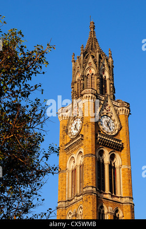 La Tour Rajabai . à l'université de Mumbai, Mumbai, Inde Banque D'Images