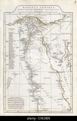 1794 Anville Site de l'ancienne Egypte Banque D'Images