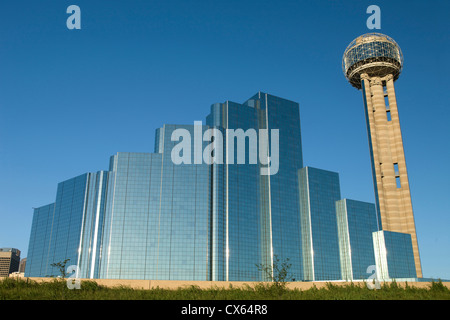 HYATT REGENCY HOTEL REUNION TOWER DOWNTOWN TEXAS USA Banque D'Images