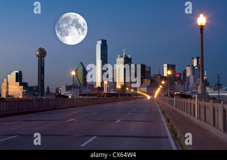 2009 CENTRE-VILLE HISTORIQUE CORINTHE STREET VIADUC DALLAS TEXAS USA Banque D'Images