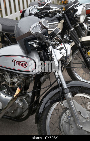 1960 Moto Triton Banque D'Images