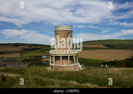 Kimmeridge Tour Clavell, près de Wareham, Dorset, Angleterre Banque D'Images