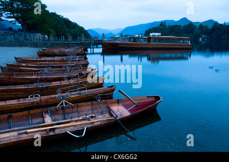 Derwent Water boat station Banque D'Images