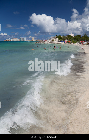 Playa Tortuga Beach, Cancun, Mexique Banque D'Images