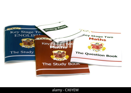 CGP Étape clé deux Français "l'étude livre', CGP Étape Clé Deux 'Masd' Le livre d'étude, CGP Étape Clé Deux 'Masd' la question Book, CGP de l'écriture de règles. Banque D'Images