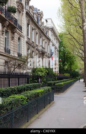 Musée Cernuschi dans l'avenue Velasquez, près du Parc de Monceau, Paris, France Banque D'Images