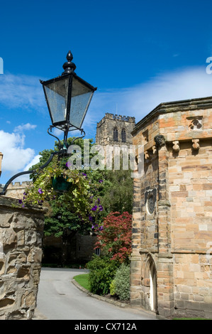 La cathédrale de Durham, Durham motifs ville, Angleterre Banque D'Images